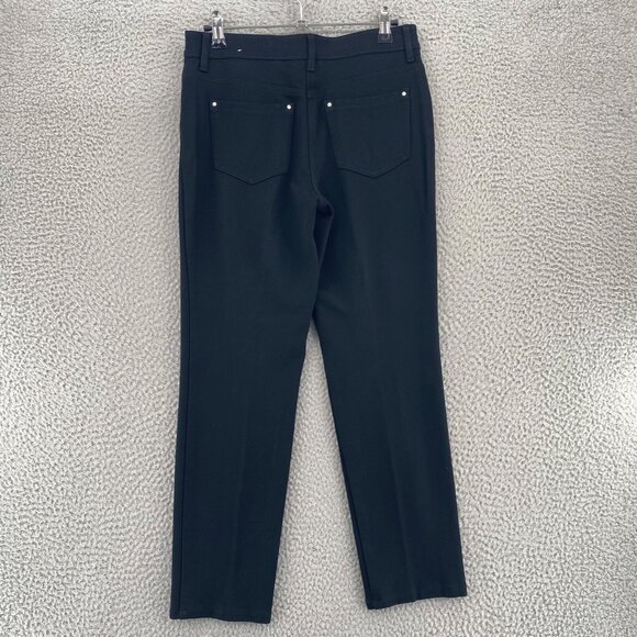 Chicos Jeans Womens 00 US 2 Short Black So Slimming Ankle Stretch Pockets Casual - Picture 3 of 10